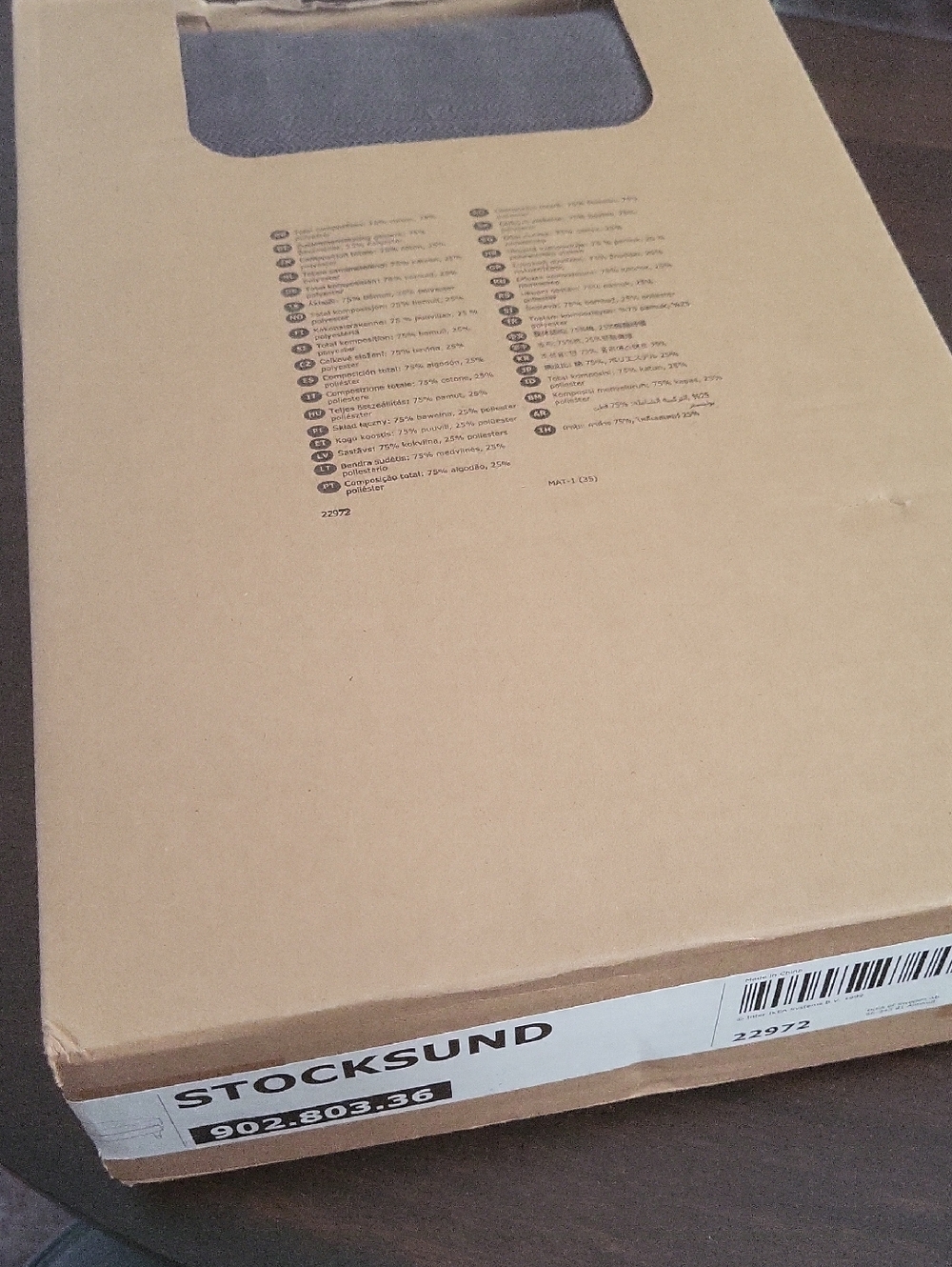 STOCKSUND IKEA Ottoman/Footstool Slipcover  902 .803.36 New In Box Blue Gray